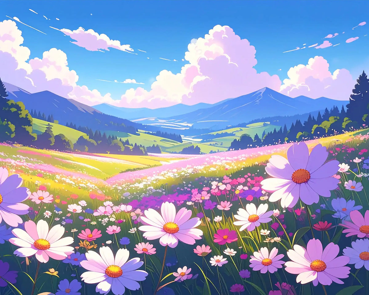 Kit de peinture prairie Fleurie