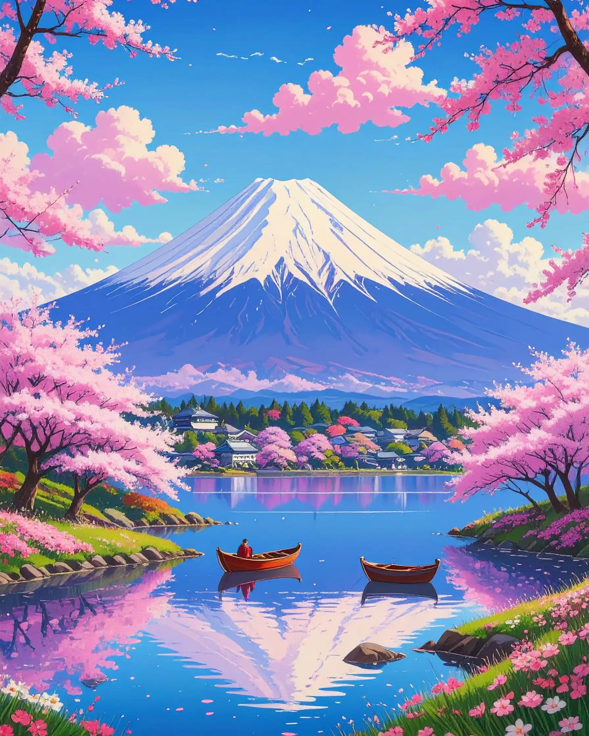 Kit de peinture mont Fuji