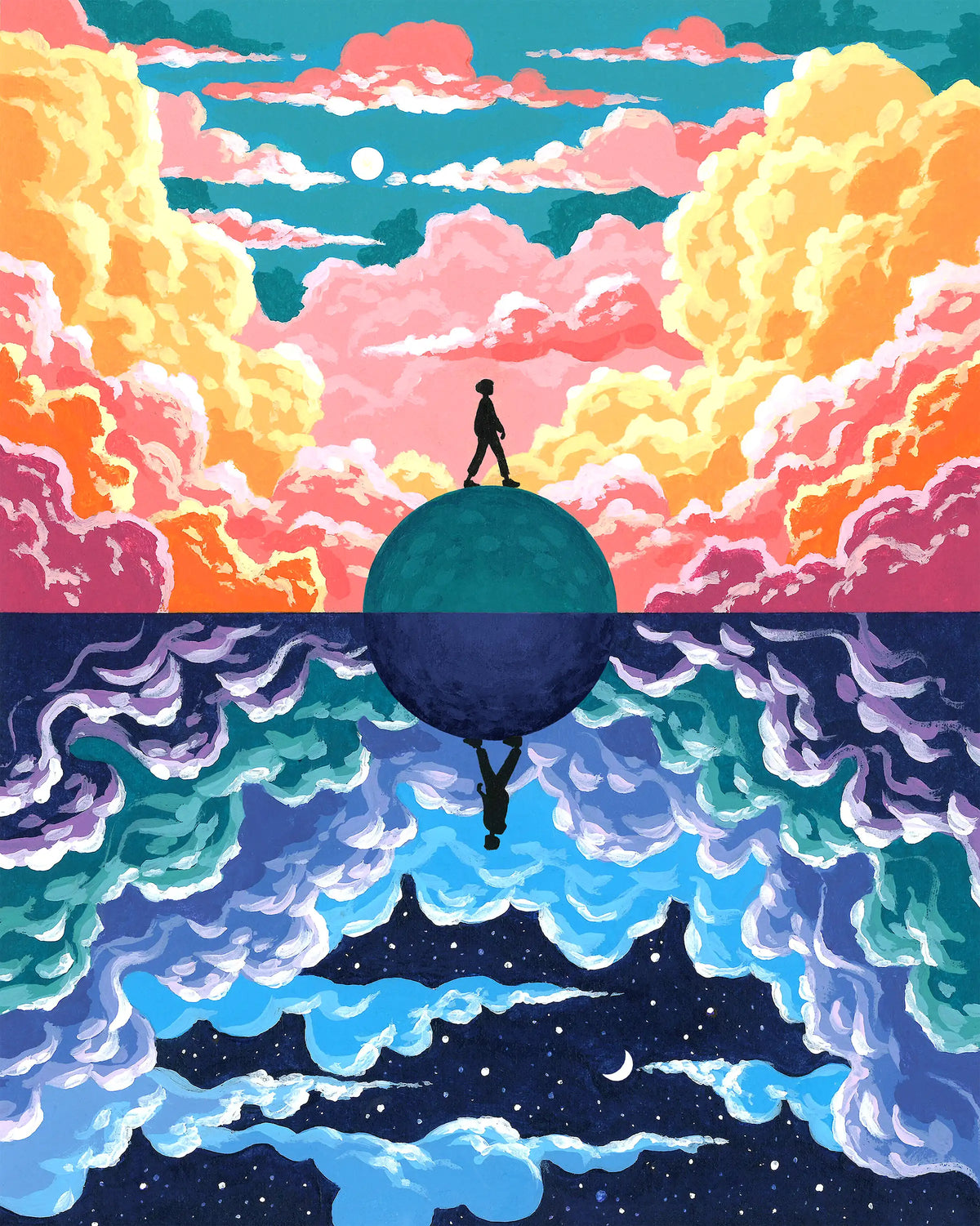 Kit de peinture tête dans les nuages