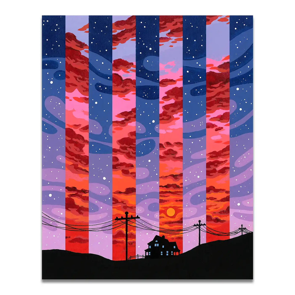 Kit de peinture maison avec vue