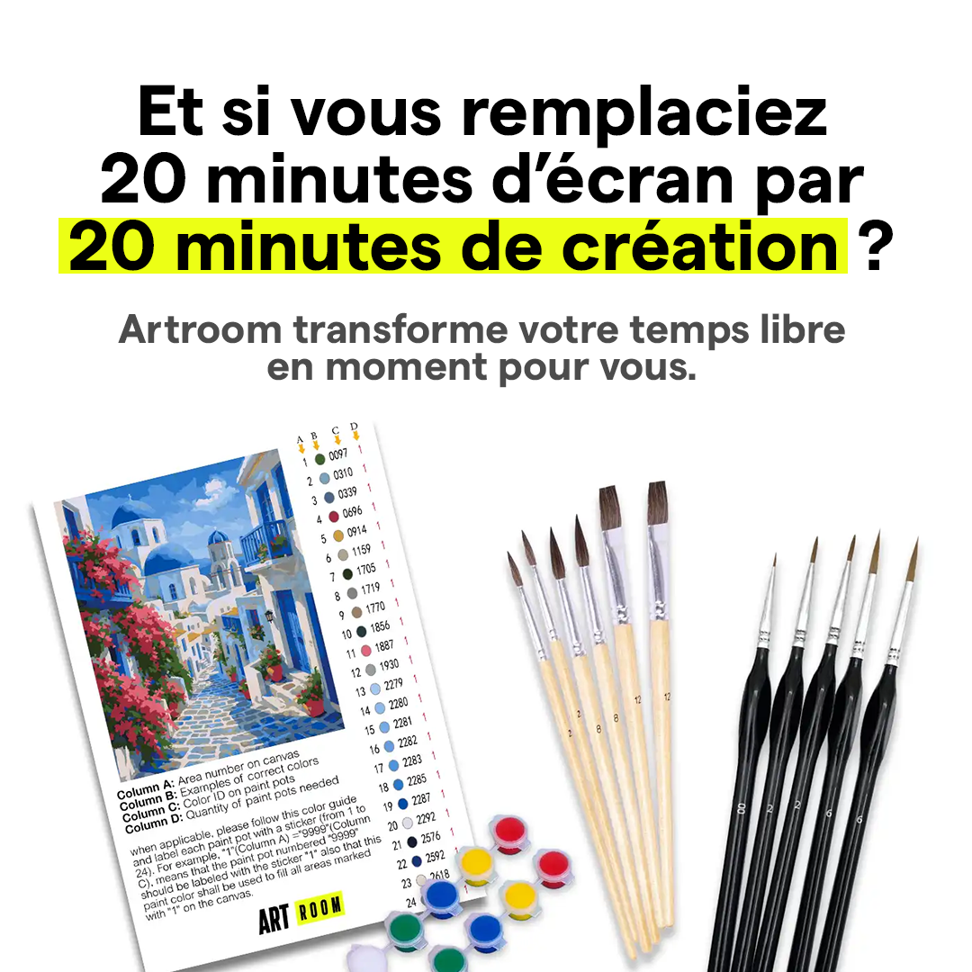 Kit de peinture tête dans les nuages